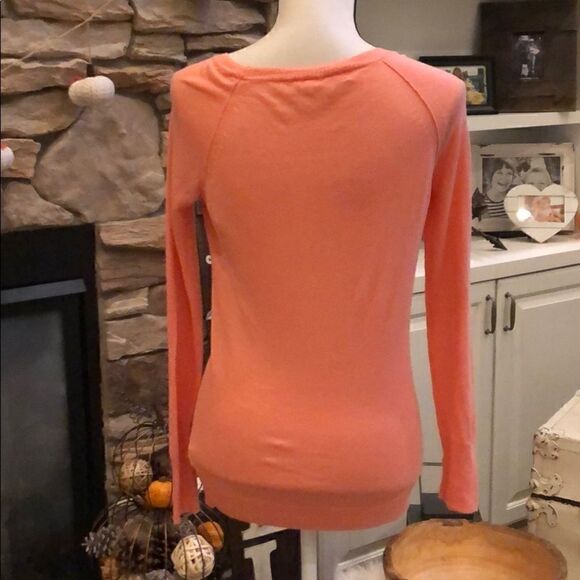 Jcrew coral lightweight linen/cotton sweater sz S - Picture 5 of 9